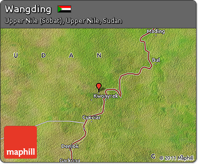 Satellite Map of Wangding