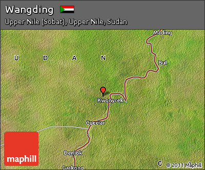 Satellite Map of Wangding