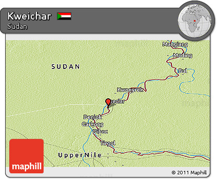 Physical Panoramic Map of Kweichar