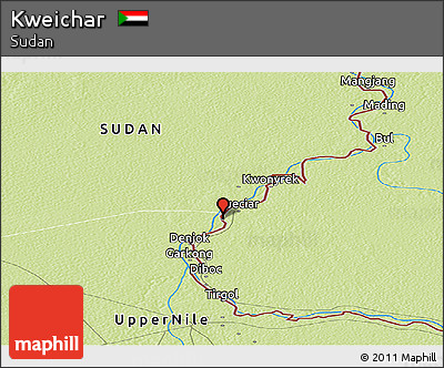 Physical Panoramic Map of Kweichar