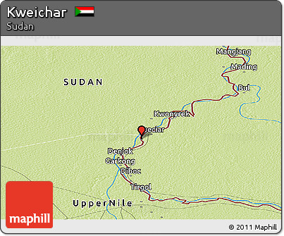 Physical Panoramic Map of Kweichar