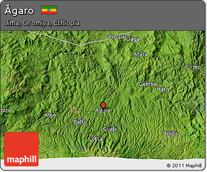Satellite 3D Map of Āgaro