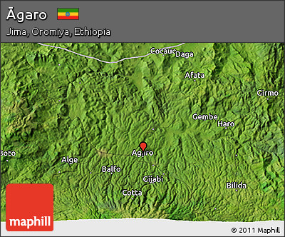 Satellite 3D Map of Āgaro
