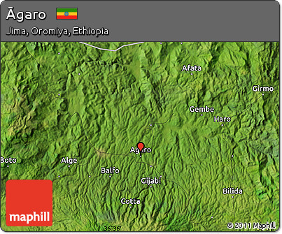 Satellite Map of Āgaro
