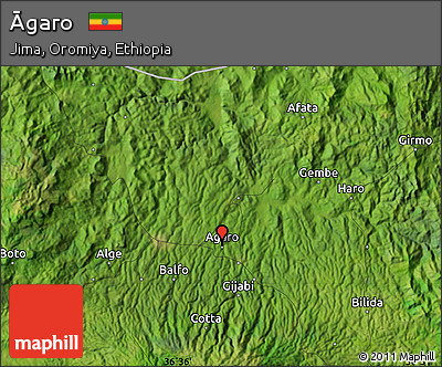 Satellite Map of Āgaro