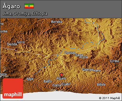 Physical Panoramic Map of Āgaro