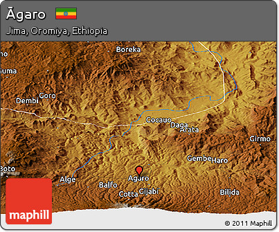 Physical Panoramic Map of Āgaro