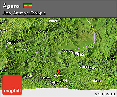 Satellite Panoramic Map of Āgaro