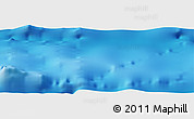 Shaded Relief Panoramic Map of the area around 8° 2' 17" N, 37° 19' 30" W