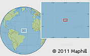 Savanna Style Location Map of the area around 8° 2' 17" N, 38° 10' 29" W