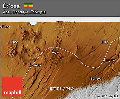 Physical 3D Map of Ēt'osa