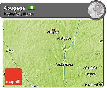 Physical 3D Map of Abugaga