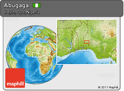 Physical Location Map of Abugaga
