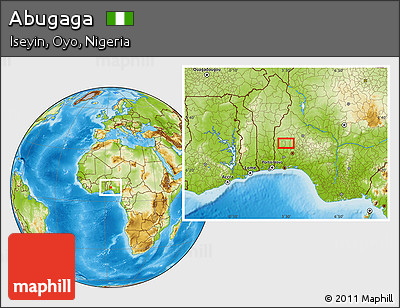 Physical Location Map of Abugaga