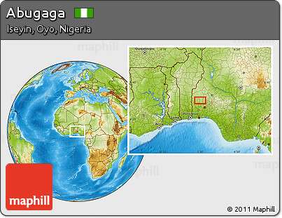 Physical Location Map of Abugaga