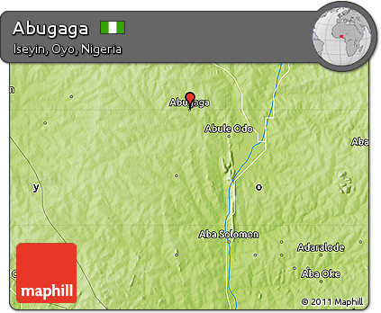 Physical Map of Abugaga