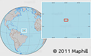 Gray Location Map of the area around 8° 2' 17" N, 43° 16' 29" W