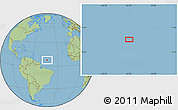 Savanna Style Location Map of the area around 8° 2' 17" N, 43° 16' 29" W