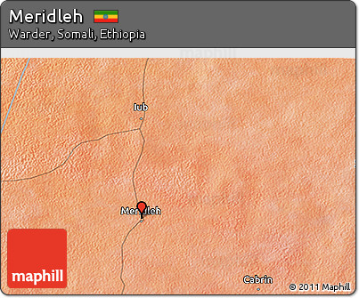 Satellite 3D Map of Meridleh