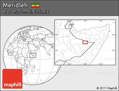 Blank Location Map of Meridleh