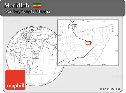 Blank Location Map of Meridleh