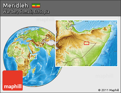 Physical Location Map of Meridleh