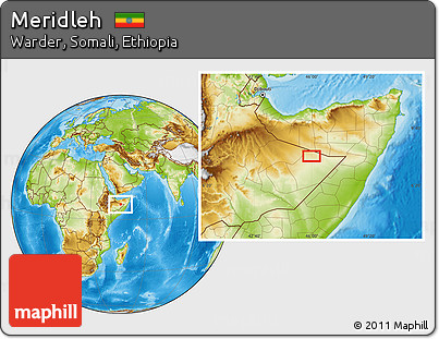 Physical Location Map of Meridleh