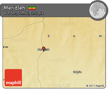 Physical Map of Meridleh