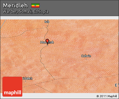 Satellite Panoramic Map of Meridleh