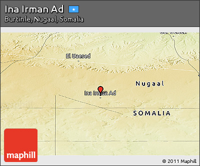 Physical Panoramic Map of Ina Irman Ad