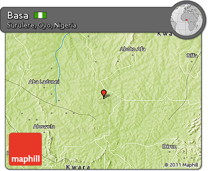 Physical 3D Map of Basa