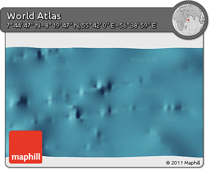 Satellite 3D Map of the Area around 8° 2' 17" N, 56° 10' 29" E