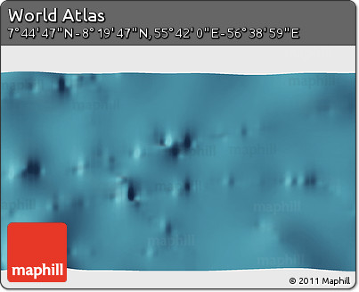 Satellite 3D Map of the Area around 8° 2' 17" N, 56° 10' 29" E