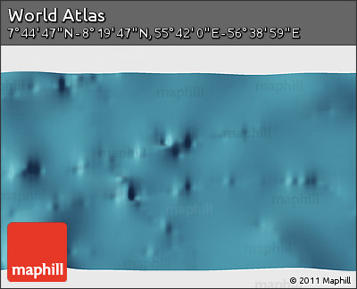Satellite 3D Map of the Area around 8° 2' 17" N, 56° 10' 29" E