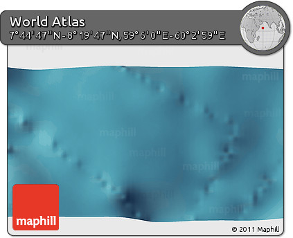 Satellite 3D Map of the Area around 8° 2' 17" N, 59° 34' 30" E