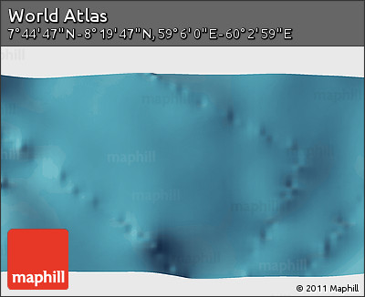Satellite 3D Map of the Area around 8° 2' 17" N, 59° 34' 30" E