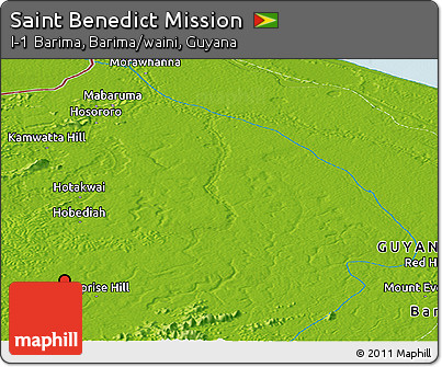 Physical Panoramic Map of Saint Benedict Mission