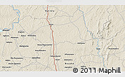Shaded Relief 3D Map of the area around 8° 2' 17" N, 5° 1' 30" W