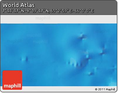 Physical 3D Map of the Area around 8° 2' 17" N, 65° 31' 30" E