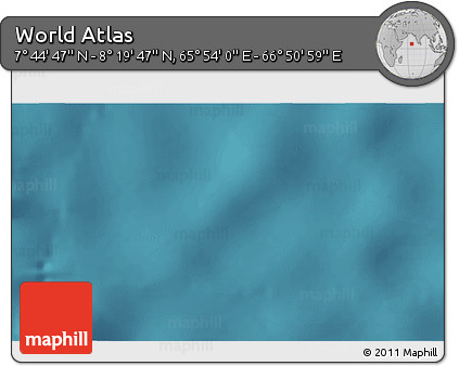 Satellite 3D Map of the Area around 8° 2' 17" N, 66° 22' 30" E