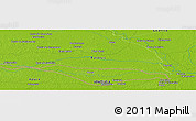 Physical Panoramic Map of El Coco