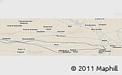 Shaded Relief Panoramic Map of the area around 8° 2' 17" N, 67° 55' 30" W