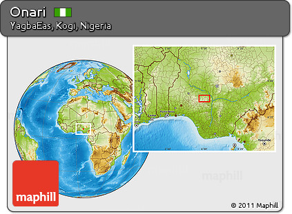 Physical Location Map of Onari