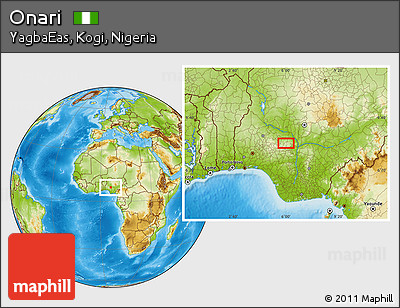 Physical Location Map of Onari