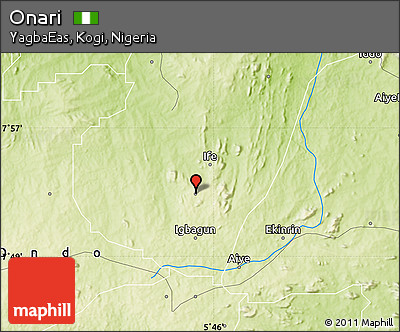 Physical Map of Onari