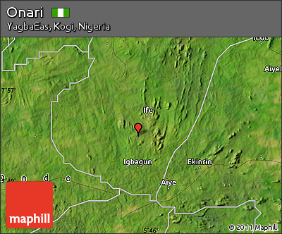 Satellite Map of Onari