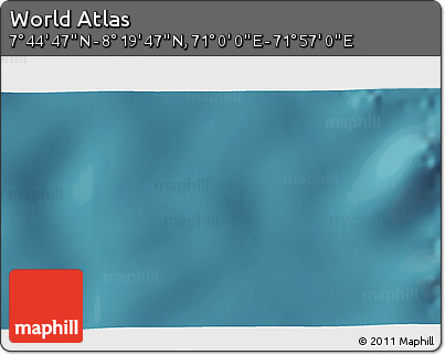 Satellite 3D Map of the Area around 8° 2' 17" N, 71° 28' 29" E