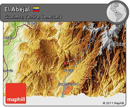 Physical 3D Map of El Abejal