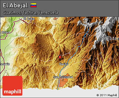 Physical 3D Map of El Abejal