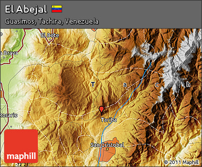Physical Map of El Abejal